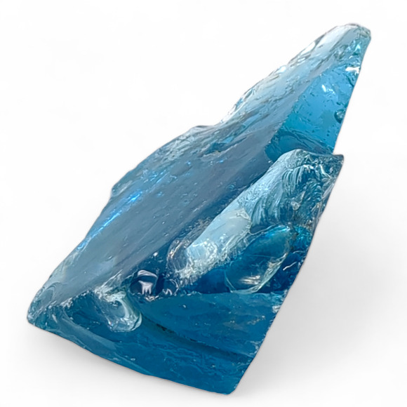 Fenton‎ Colonial Blue Glowing Manganese Art Glass Cullet #4GX13 - Picture 4 of 7